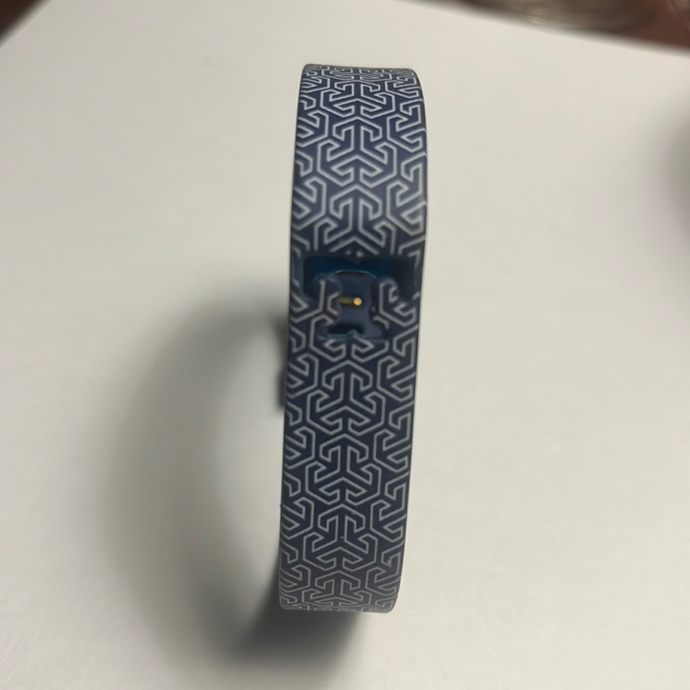 Tory Butch Fitbit cover  navy silicone band